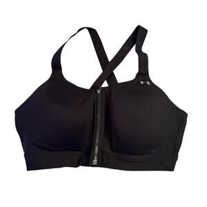 Under Armour Front Zip Sports Bra Sz 38D